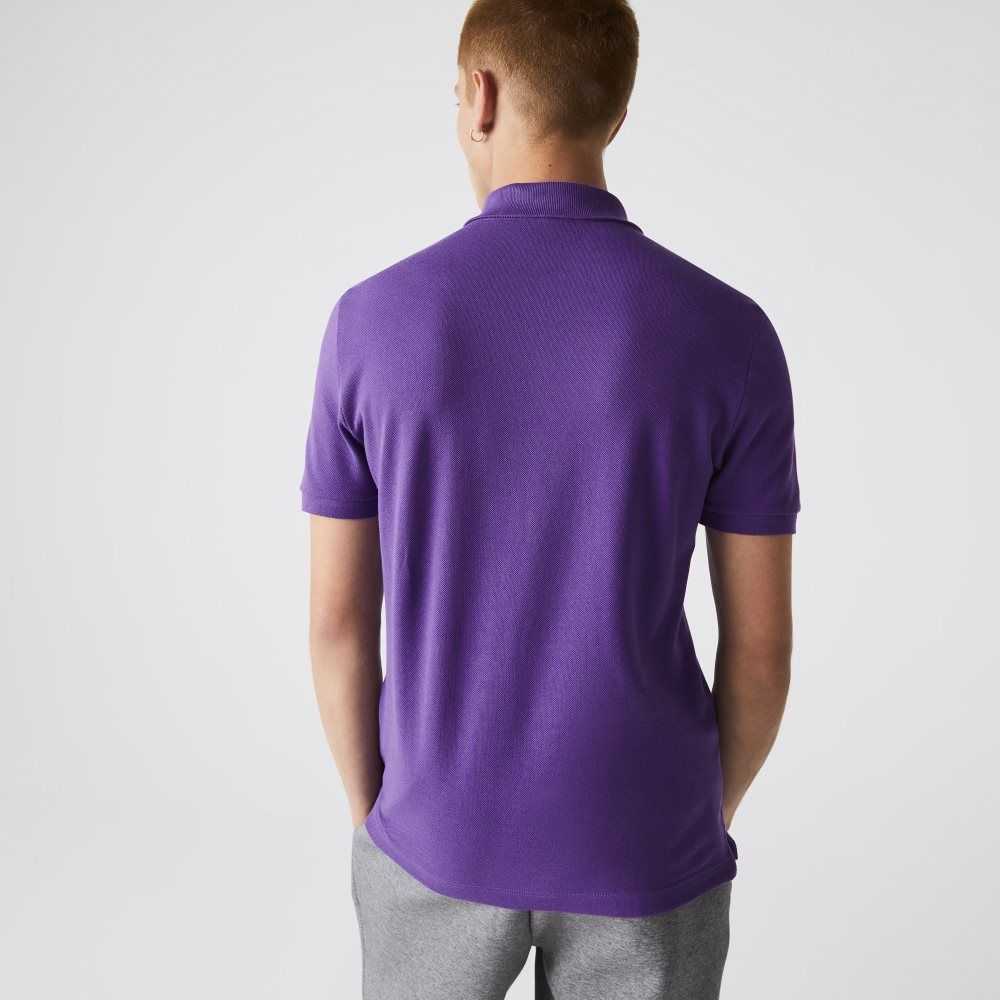 Purple Lacoste Original L.12.12 Slim Fit Petit Pique Cotton Polo | ZJSRVY-792