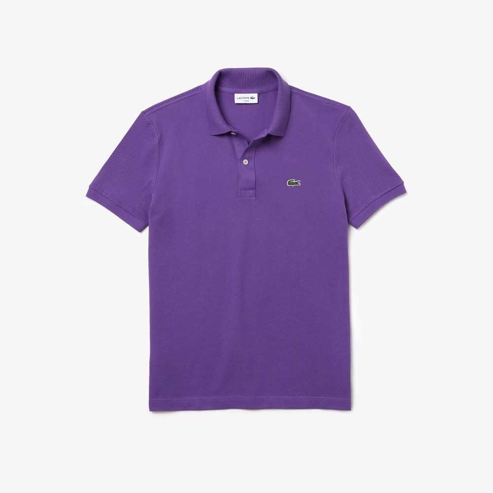 Purple Lacoste Original L.12.12 Slim Fit Petit Pique Cotton Polo | ZJSRVY-792