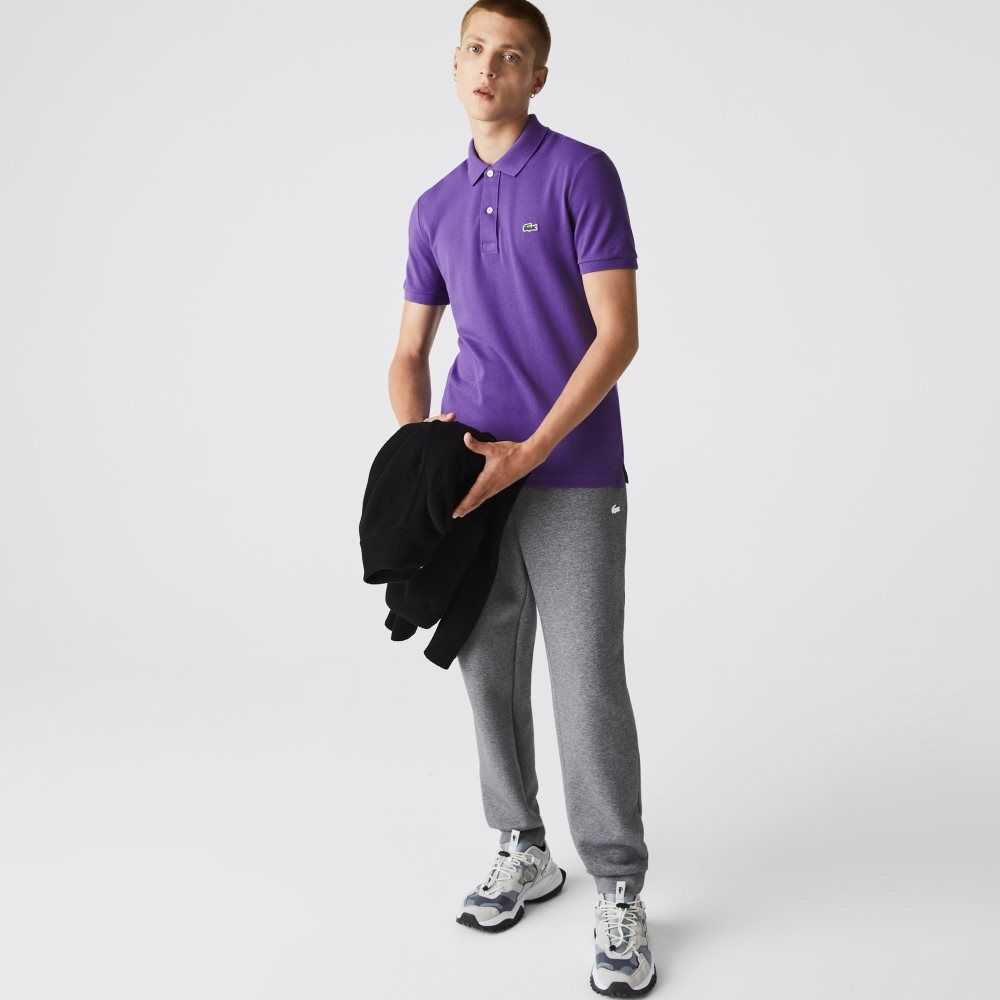 Purple Lacoste Original L.12.12 Slim Fit Petit Pique Cotton Polo | ZJSRVY-792