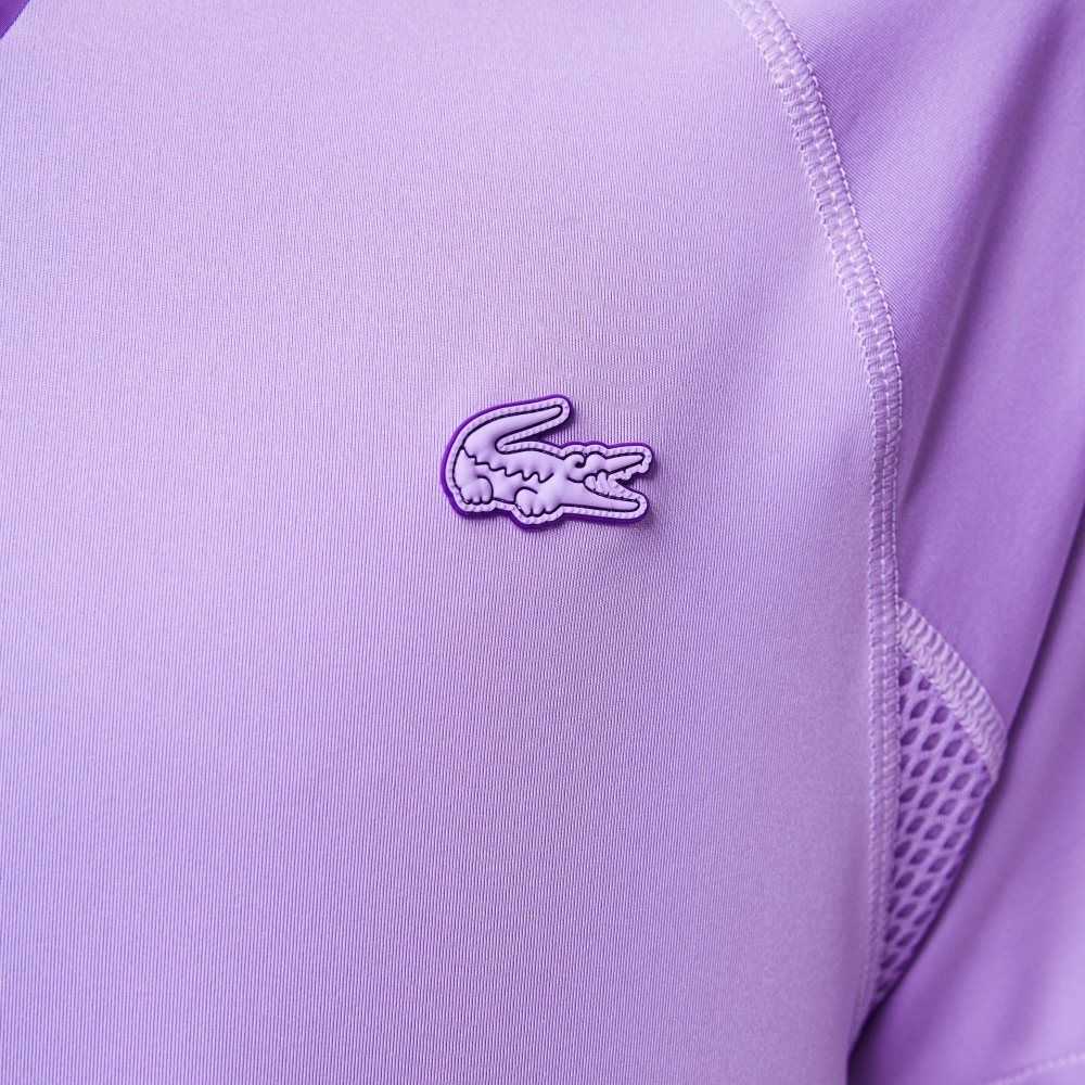 Purple Lacoste SPORT Stretch Jersey T-Shirt | JVREDQ-342