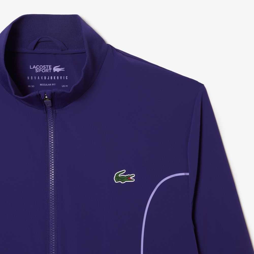 Purple Lacoste SPORT x Novak Djokovic Ceremony Jacket | IKDGLV-291