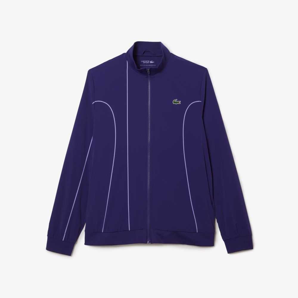 Purple Lacoste SPORT x Novak Djokovic Ceremony Jacket | IKDGLV-291