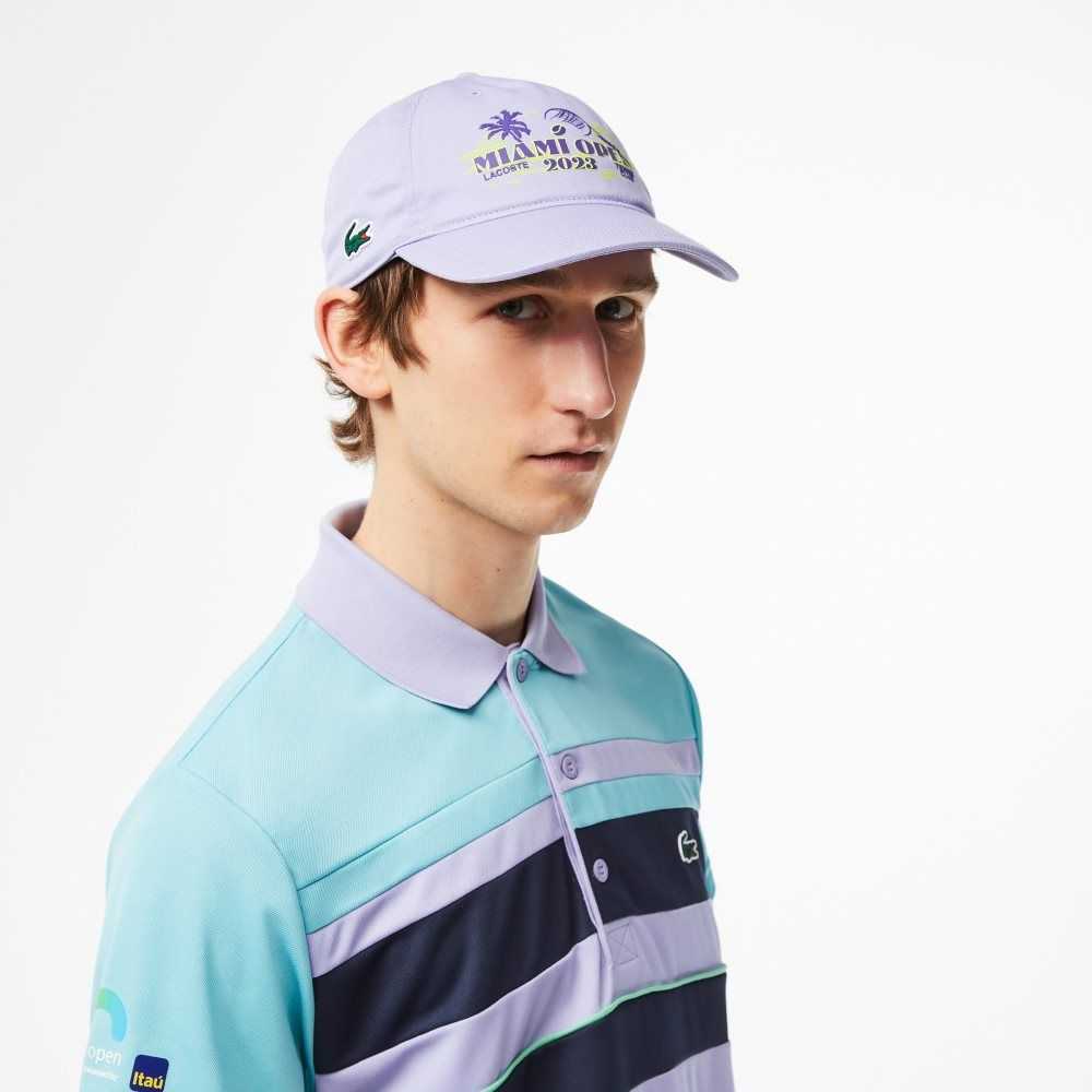 Purple Lacoste Sport Miami Open Edition Twill Cap | RGBSKP-549