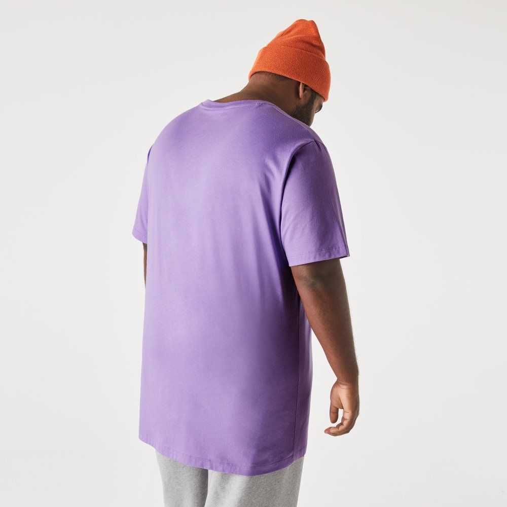 Purple Lacoste Tall Fit Pima Cotton Jersey T-Shirt | TNOCDE-397