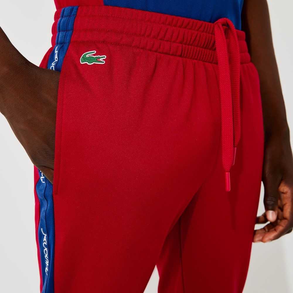 Red / Blue / White Lacoste SPORT Pique Jogging Pants | EODWSJ-023