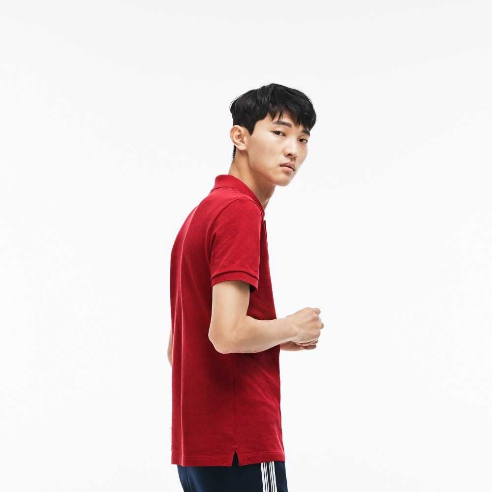 Red Lacoste Original L.12.12 Slim Fit Petit Pique Cotton Polo | VQMTEP-275