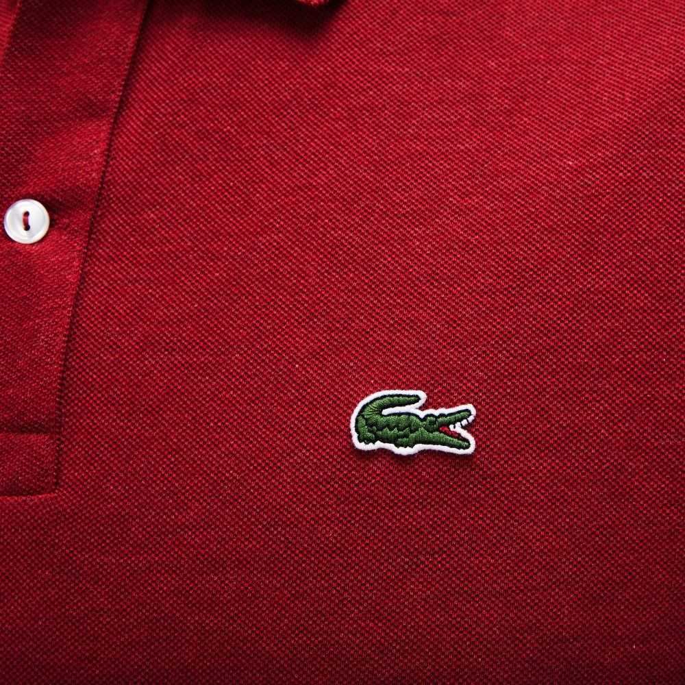 Red Lacoste Original L.12.12 Slim Fit Petit Pique Cotton Polo | VQMTEP-275