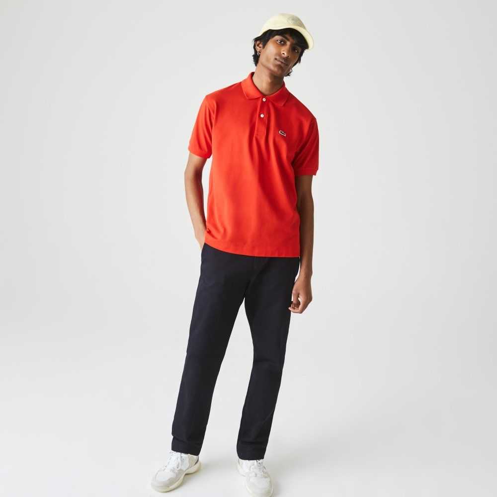 Red Lacoste Original L.12.12 petit pique cotton Polo | QNXRFC-392