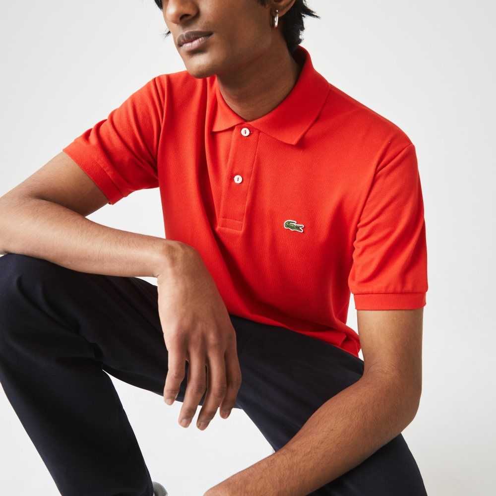 Red Lacoste Original L.12.12 petit pique cotton Polo | QNXRFC-392