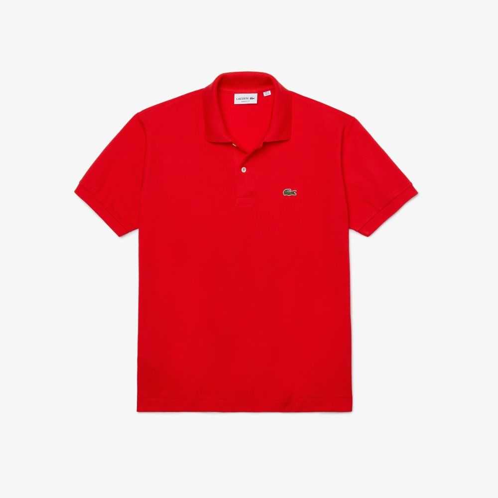 Red Lacoste Original L.12.12 petit pique cotton Polo | QNXRFC-392