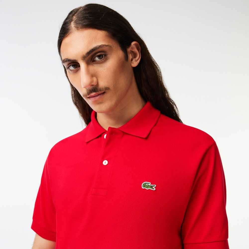 Red Lacoste Original L.12.12 petit pique cotton Polo | UEFAGD-179