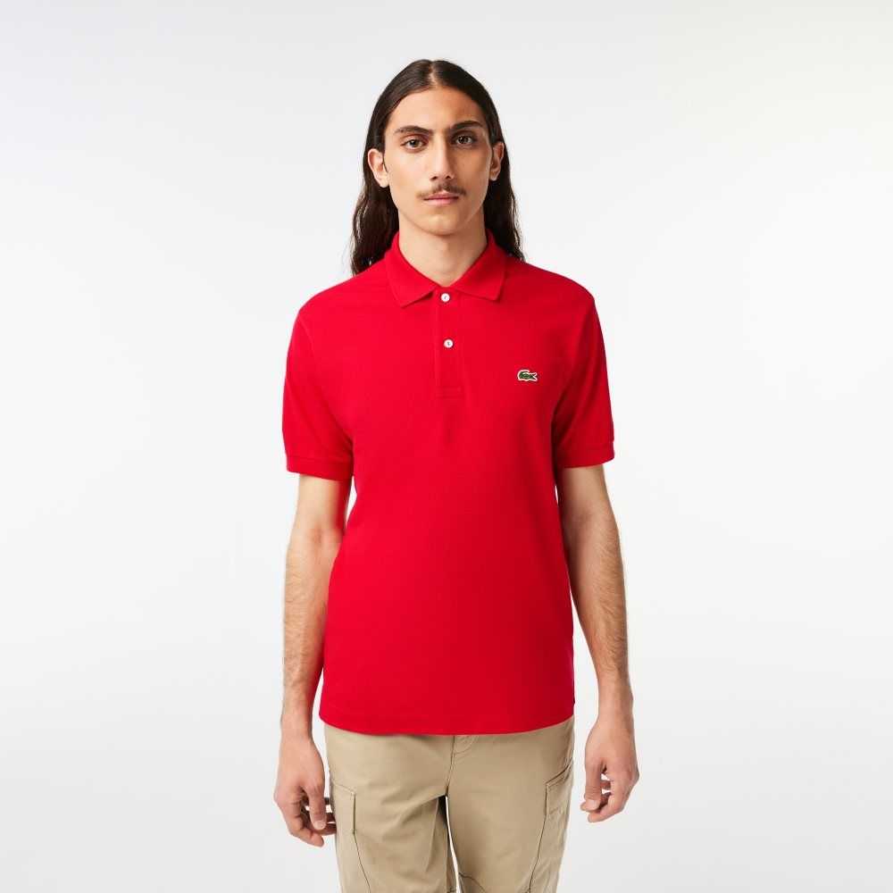 Red Lacoste Original L.12.12 petit pique cotton Polo | UEFAGD-179