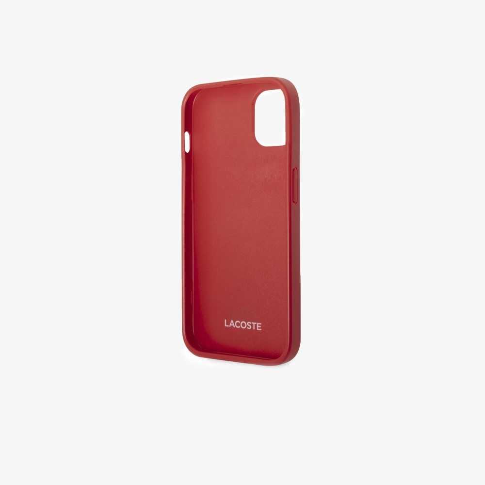 Red Lacoste Petit Pique Effect iPhone 14 Plus Case | CZGXLW-175