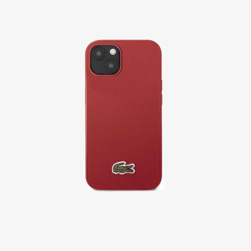 Red Lacoste Petit Pique Effect iPhone 14 Plus Case | CZGXLW-175