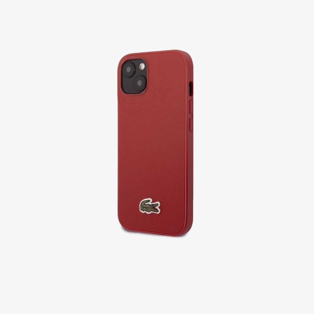 Red Lacoste Petit Pique Effect iPhone 14 Plus Case | EVADPB-680