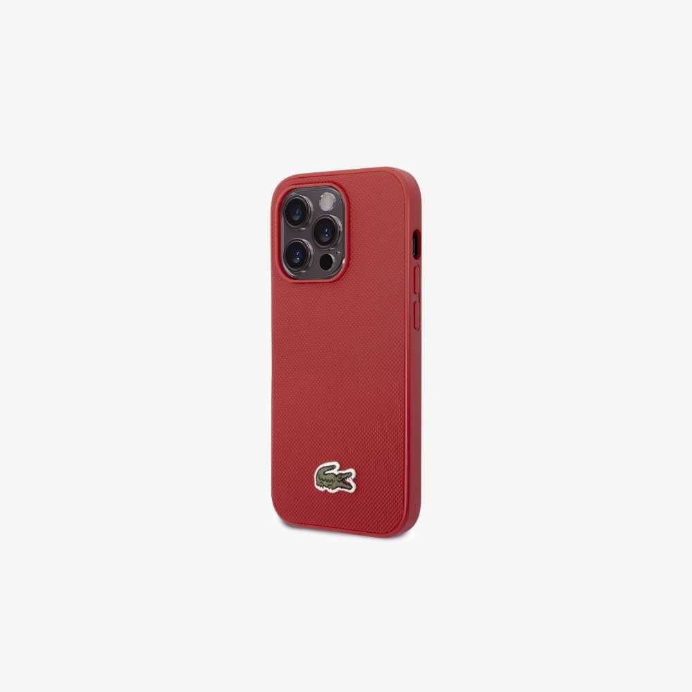 Red Lacoste Petit Pique Effect iPhone 14 Pro Case | UCOMJW-186