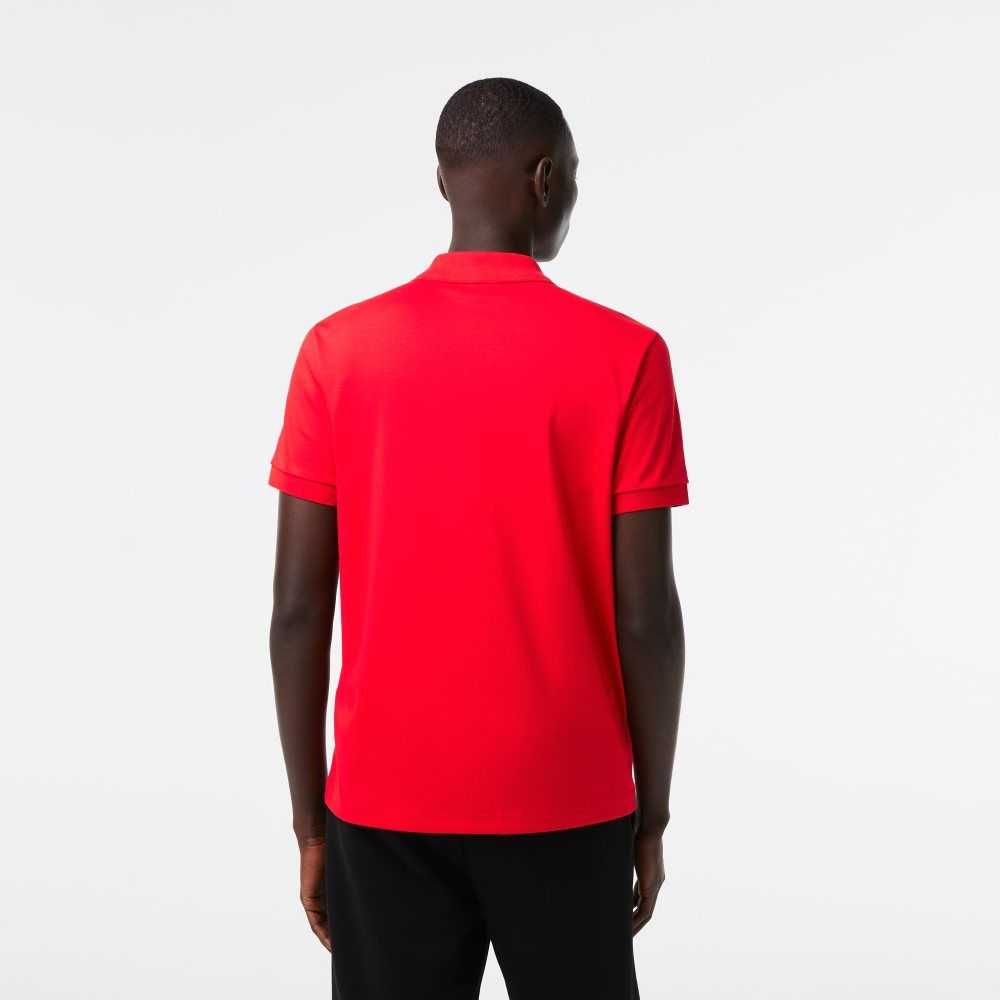 Red Lacoste Regular Fit Ultra Soft Cotton Jersey Polo | XSRWUO-594