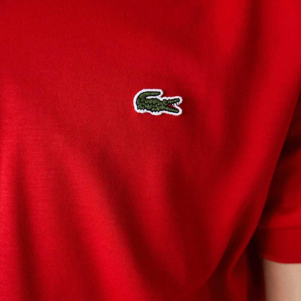 Red Lacoste Regular Fit Ultra Soft Cotton Jersey Polo | XSRWUO-594