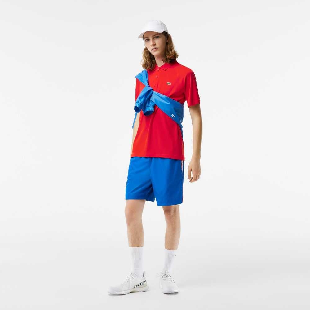 Red Lacoste SPORT Breathable Abrasion-Resistant Interlock Polo | NPEJKF-091