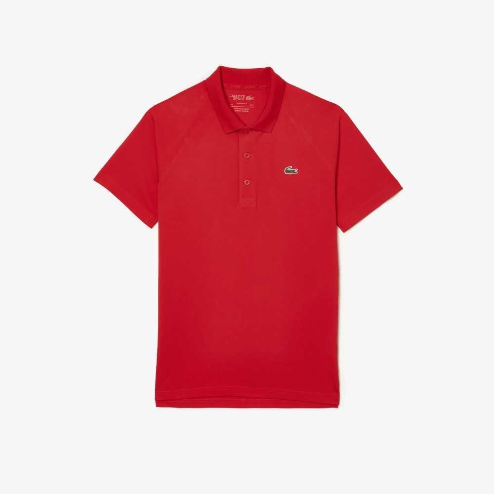 Red Lacoste SPORT Breathable Abrasion-Resistant Interlock Polo | NPEJKF-091