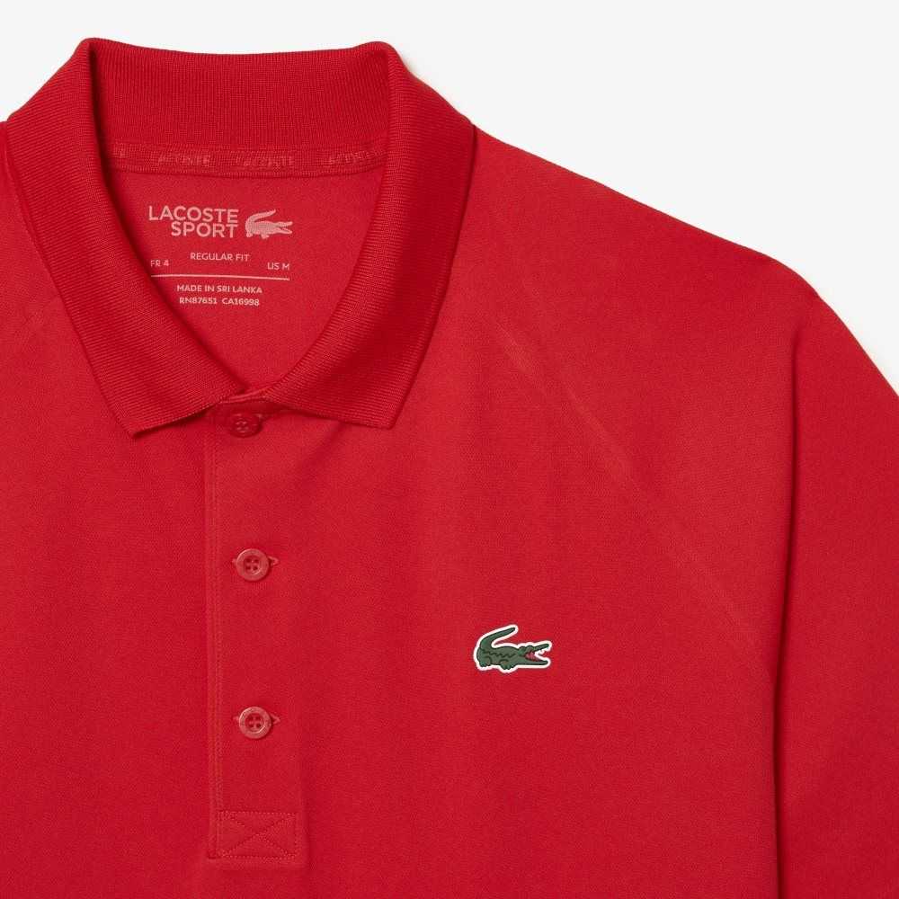 Red Lacoste SPORT Breathable Abrasion-Resistant Interlock Polo | NPEJKF-091