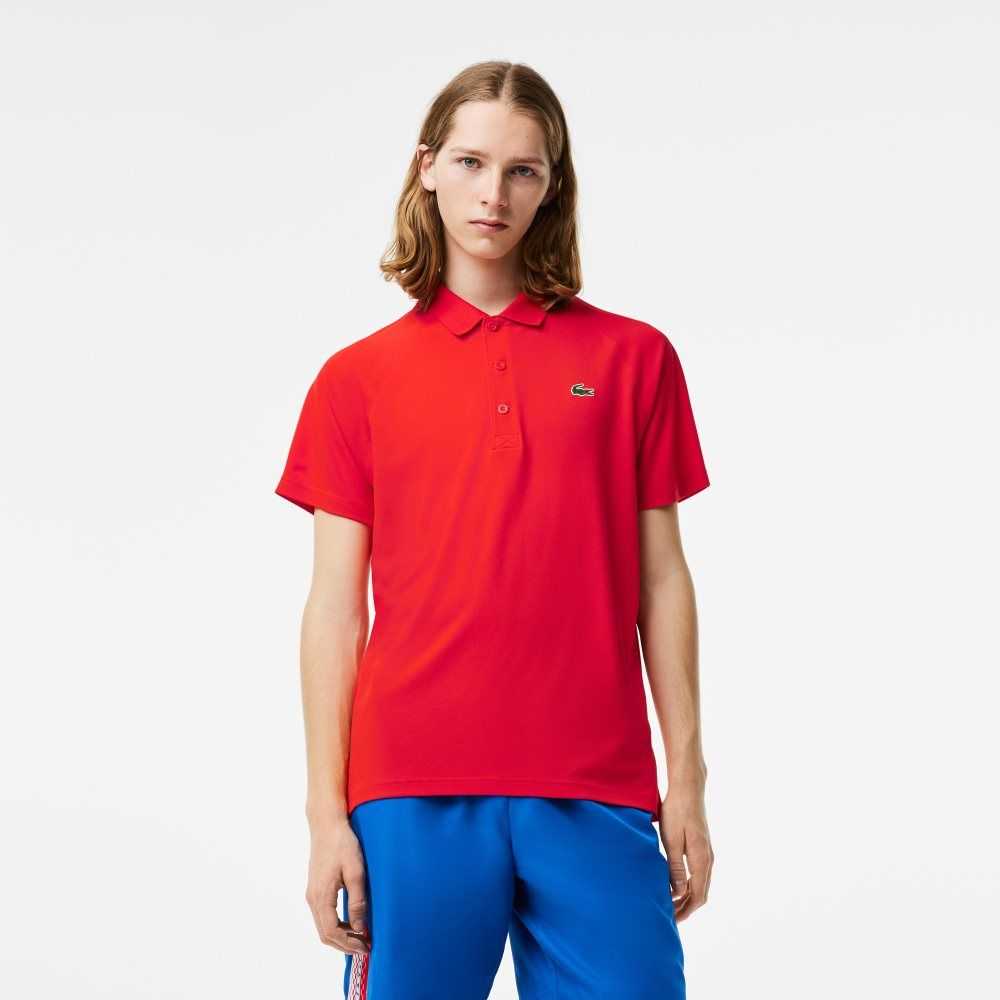 Red Lacoste SPORT Breathable Abrasion-Resistant Interlock Polo | NPEJKF-091