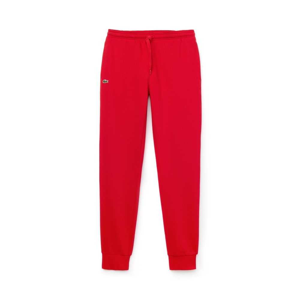 Red Lacoste SPORT Fleece Tennis Sweatpants | FTPGKW-849