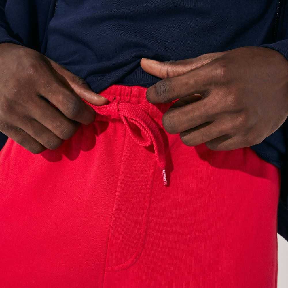 Red Lacoste SPORT Tennis Fleece Shorts | GVPLZX-942