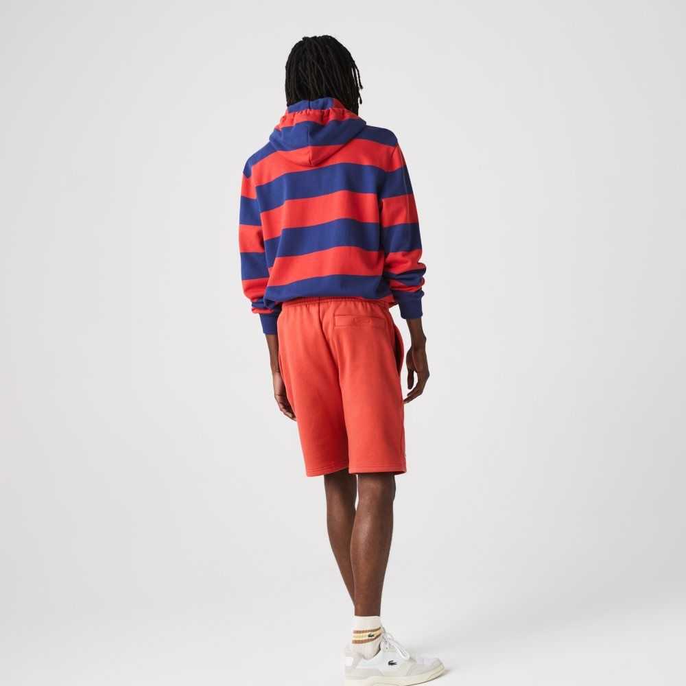 Red Lacoste SPORT Tennis Fleece Shorts | UGCHVD-513