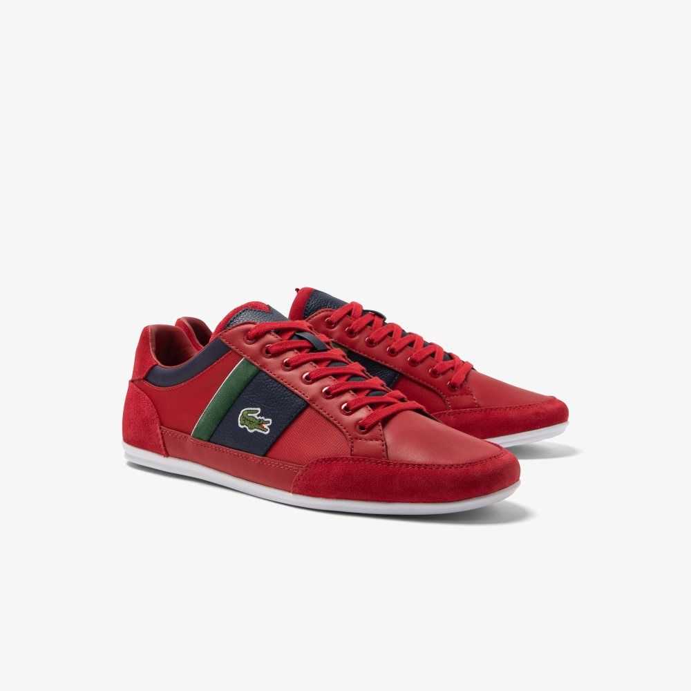 Red/Navy Lacoste Chaymon Sneakers | EAWIRD-097