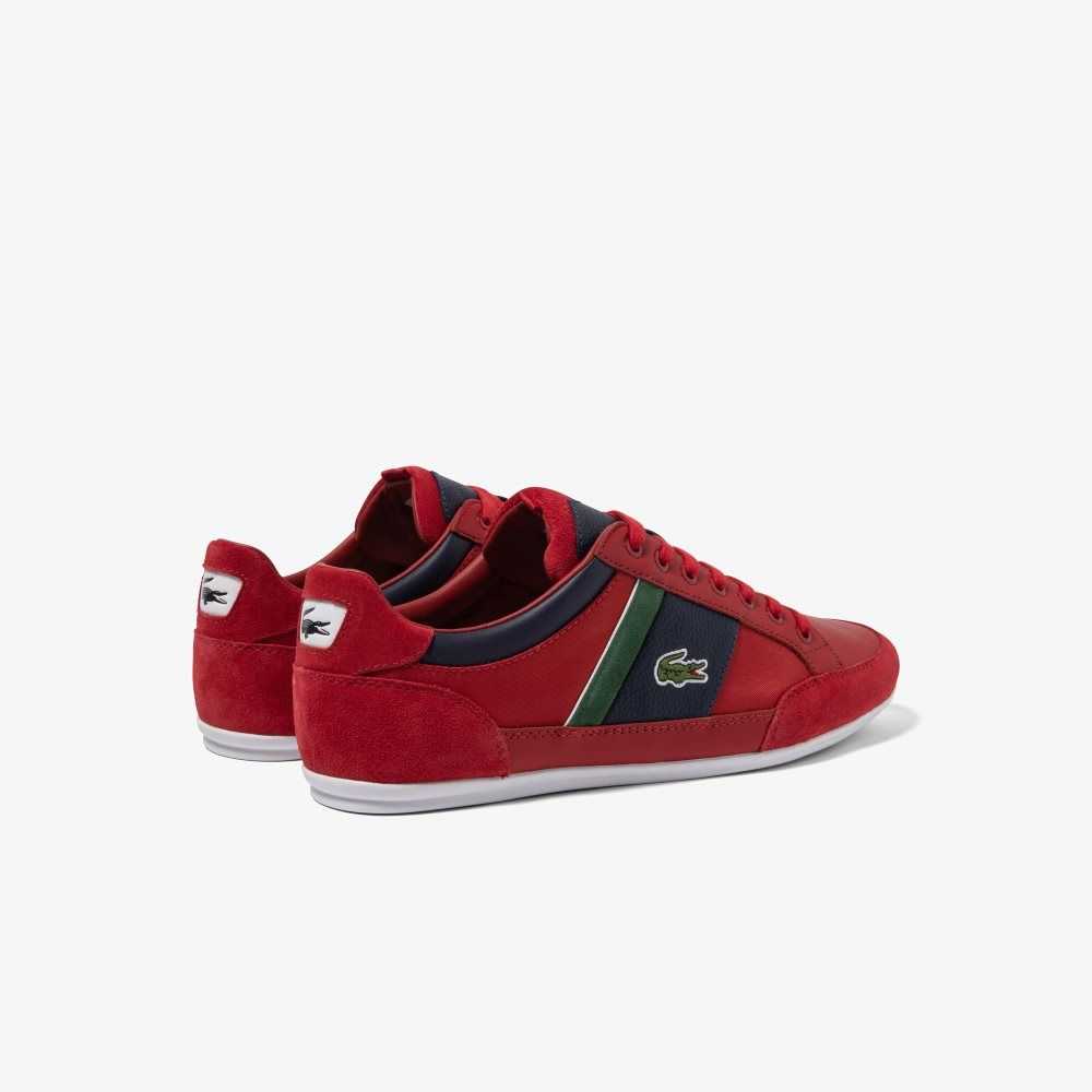 Red/Navy Lacoste Chaymon Sneakers | EAWIRD-097