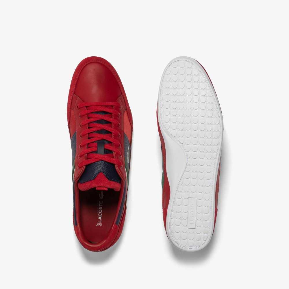 Red/Navy Lacoste Chaymon Sneakers | EAWIRD-097