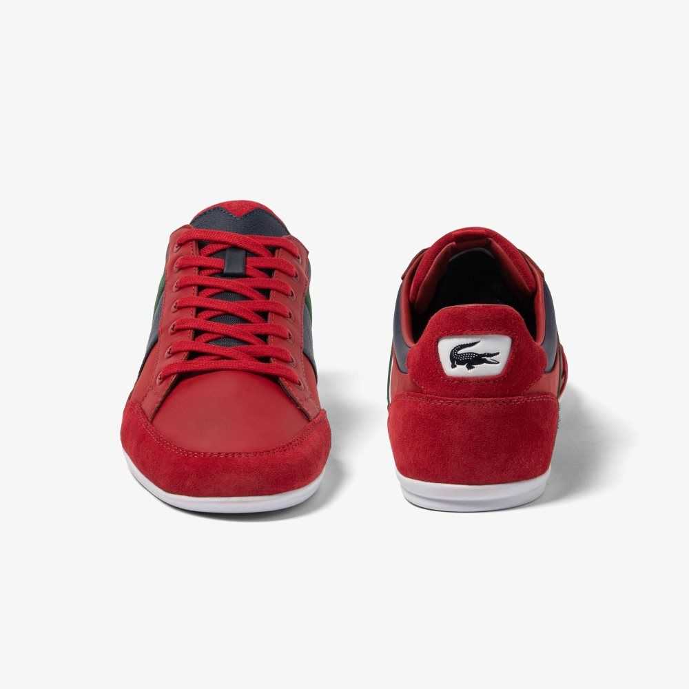 Red/Navy Lacoste Chaymon Sneakers | EAWIRD-097