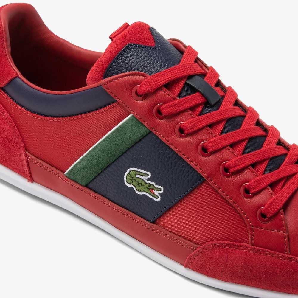 Red/Navy Lacoste Chaymon Sneakers | EAWIRD-097