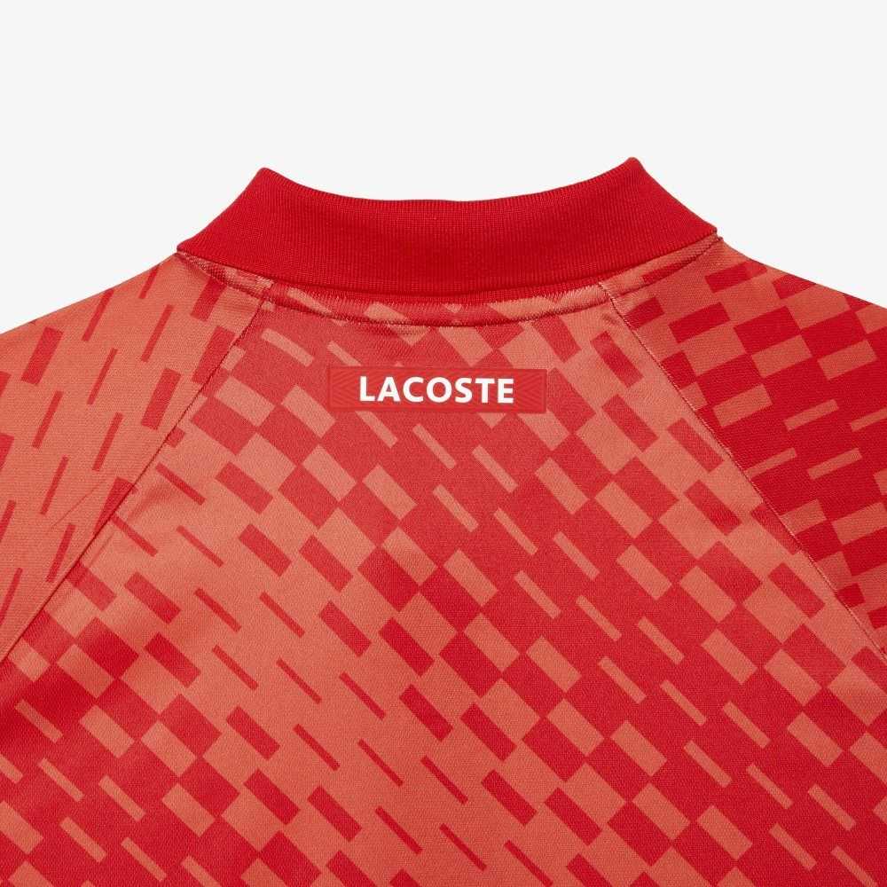 Red / Orange Lacoste Tennis x Novak Djokovic Fan Version Polo | XDGNFQ-608