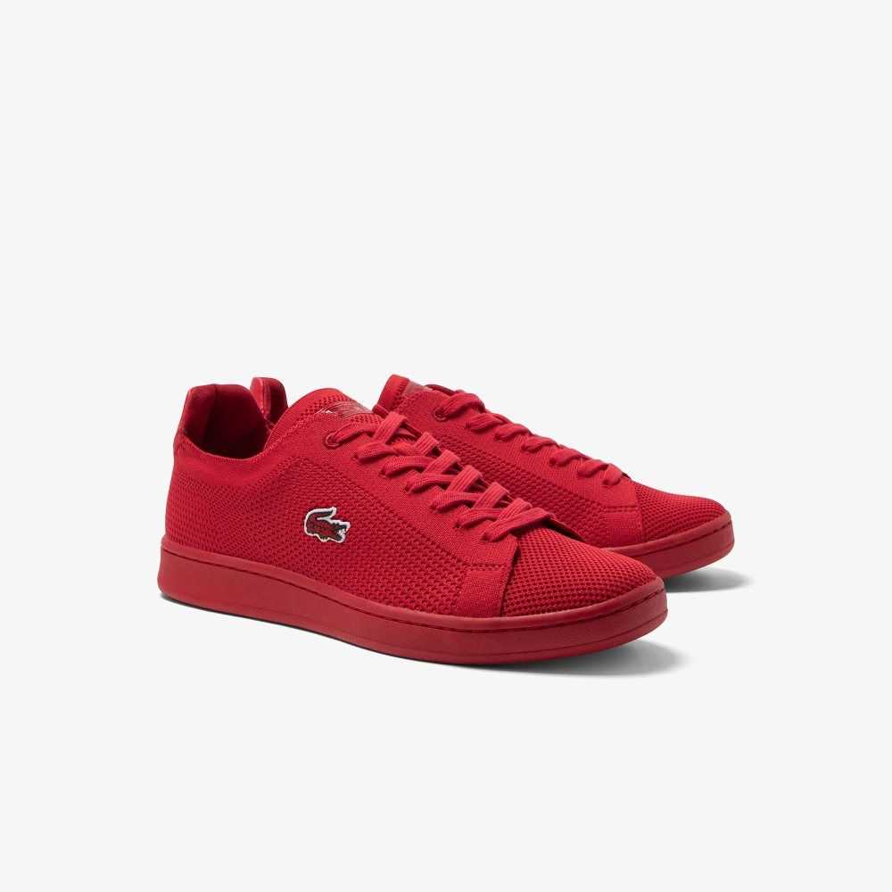 Red/Red Lacoste Carnaby Piquee Sneakers | JOSALR-698