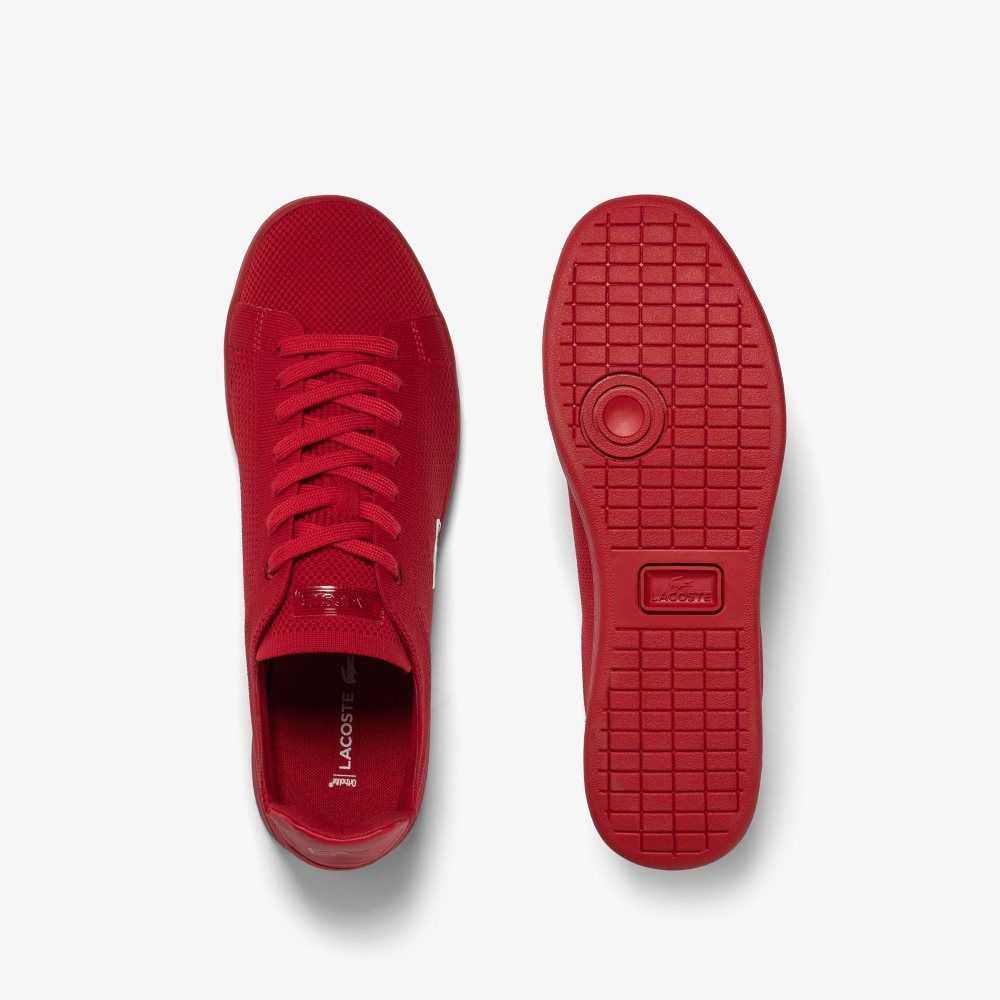 Red/Red Lacoste Carnaby Piquee Sneakers | JOSALR-698