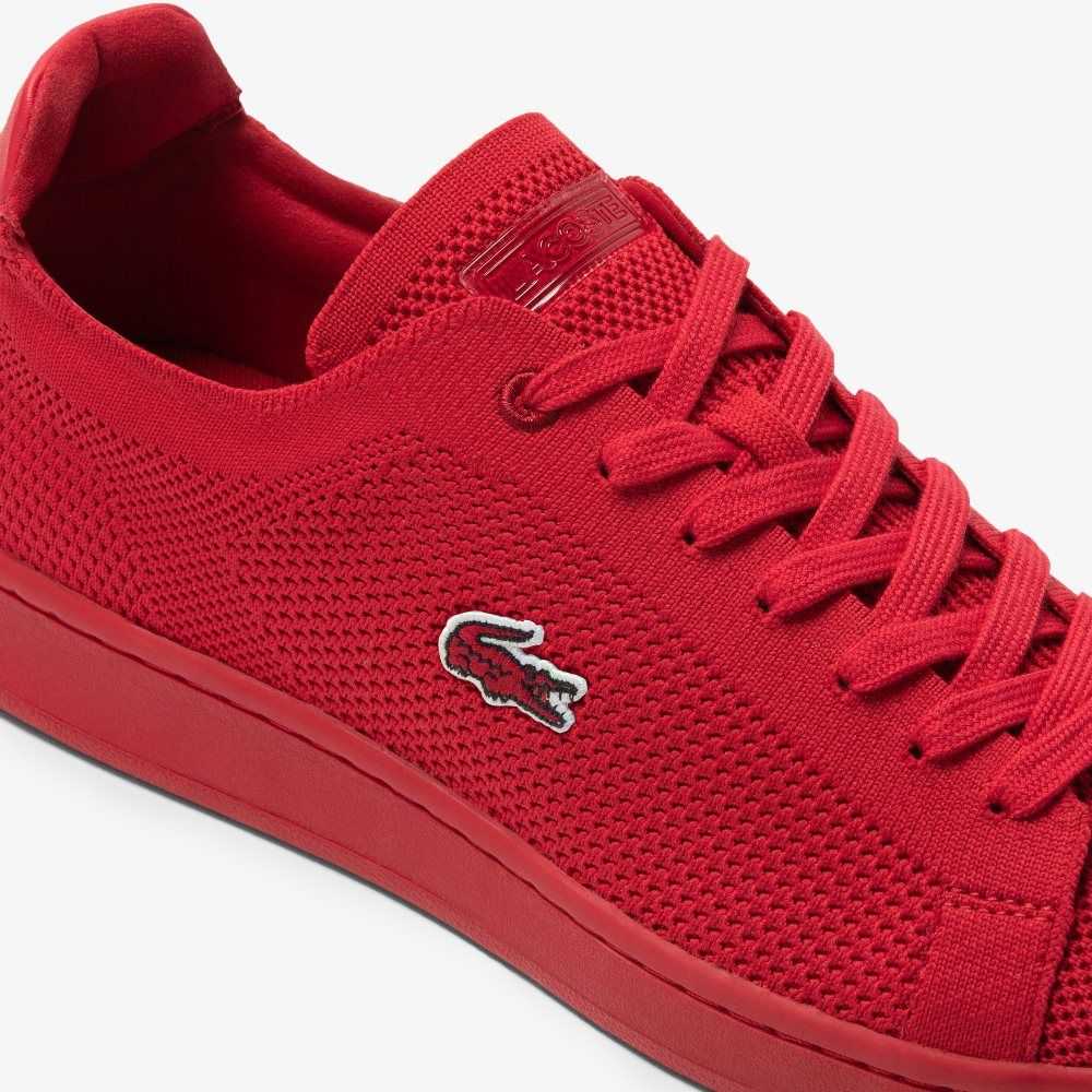 Red/Red Lacoste Carnaby Piquee Sneakers | JOSALR-698