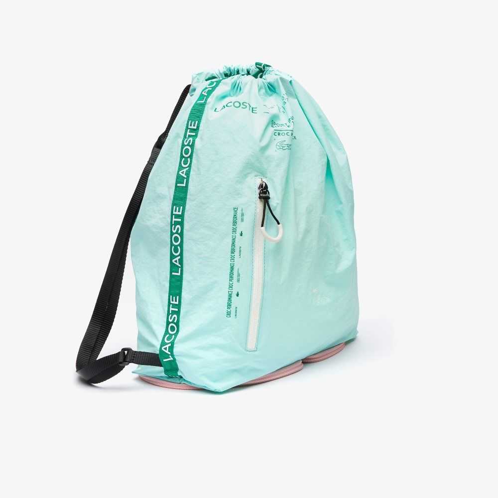 Seringat Fluorine Lotus F Lacoste Branded Band Foldable Nylon Backpack | AJCLFD-385