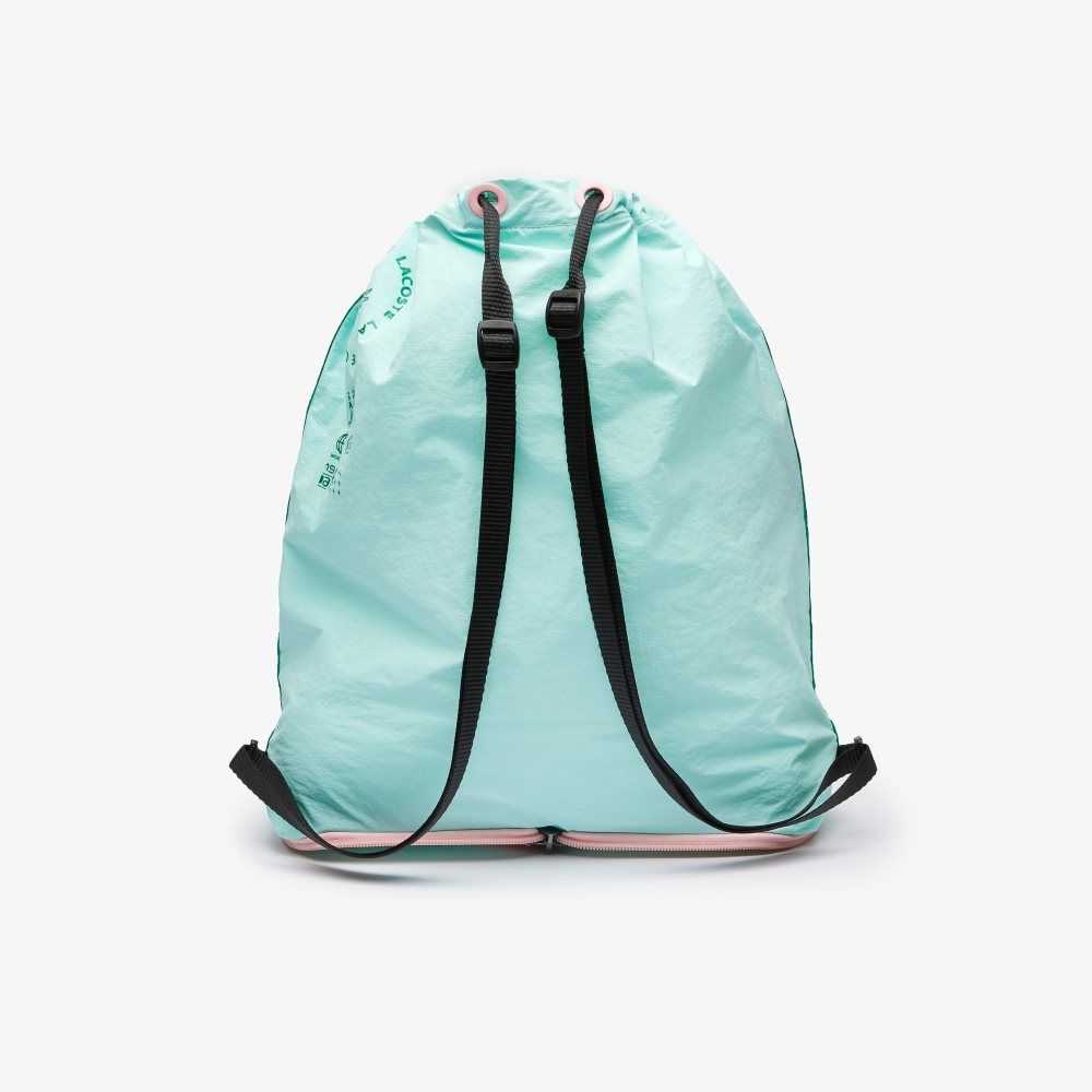 Seringat Fluorine Lotus F Lacoste Branded Band Foldable Nylon Backpack | AJCLFD-385