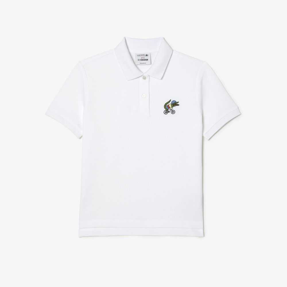 Sex Education Lacoste x Netflix Crocodile Polo | LSNCEP-507