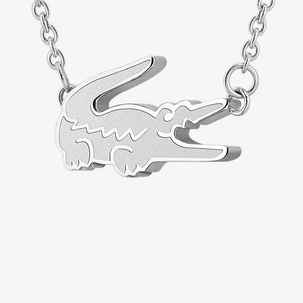 Silver Lacoste Crocodile Bracelet | AREHNM-635