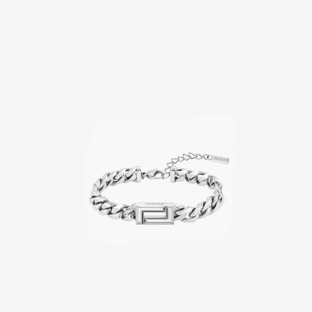 Silver Lacoste Fundament Bracelet | GPOWCD-639