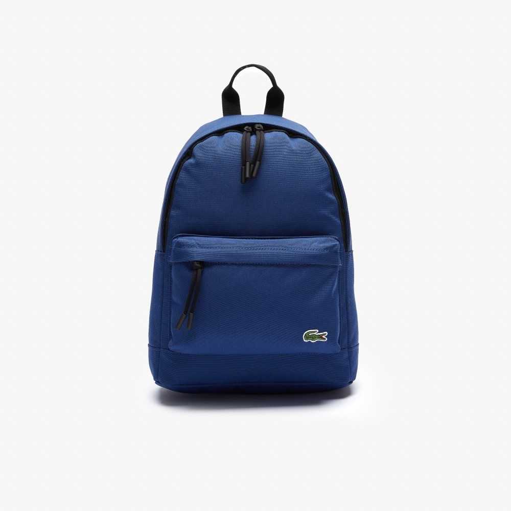 Sphere Noir Lacoste Neocroc Small Canvas Backpack | NEUVOC-017