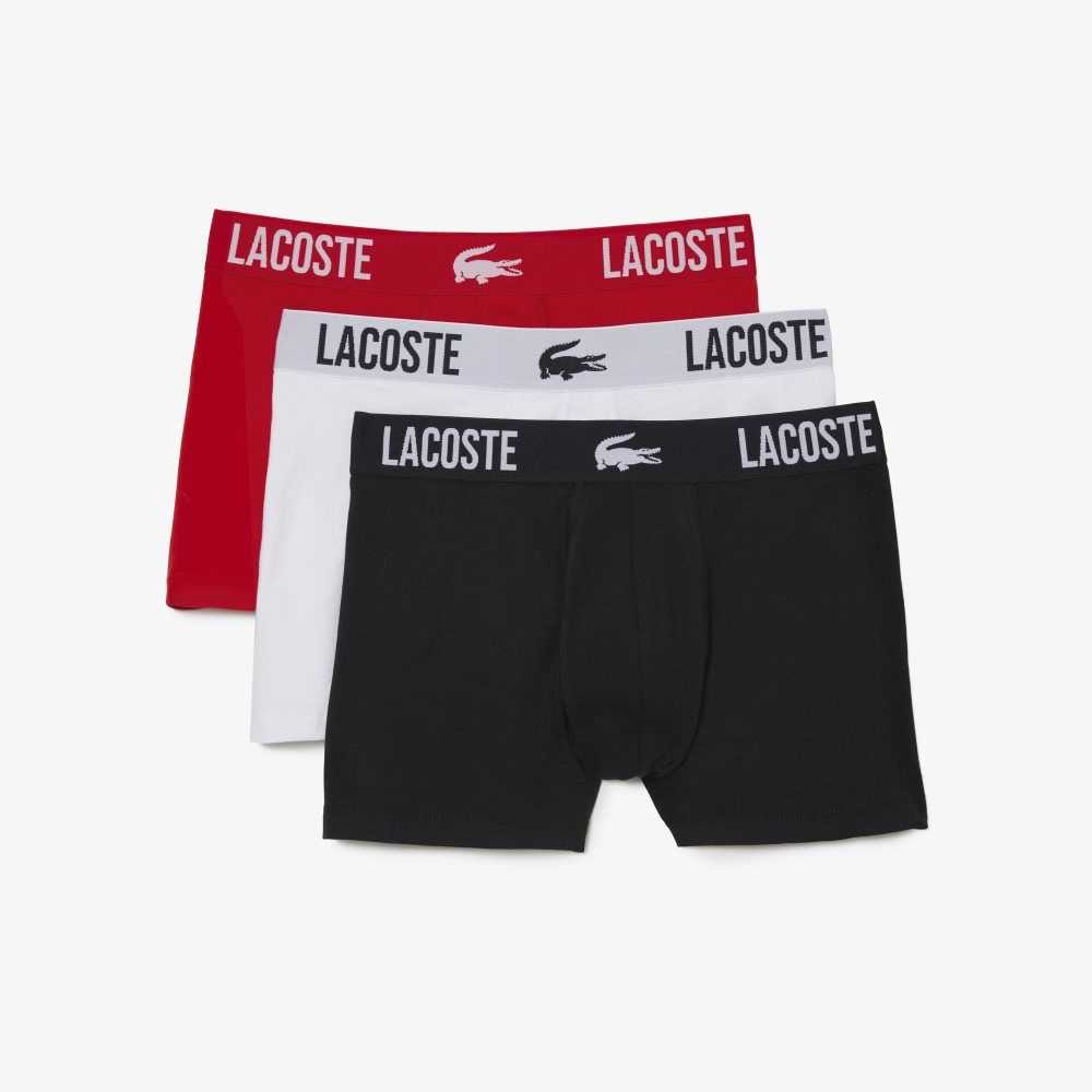 Tr2 Lacoste Branded Jersey Trunk 3-Pack | TSYFZG-428