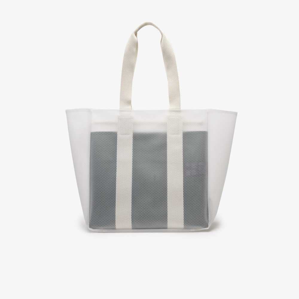 Transparent Blc Estragon Lacoste Transparent Tote | IOFRPY-642