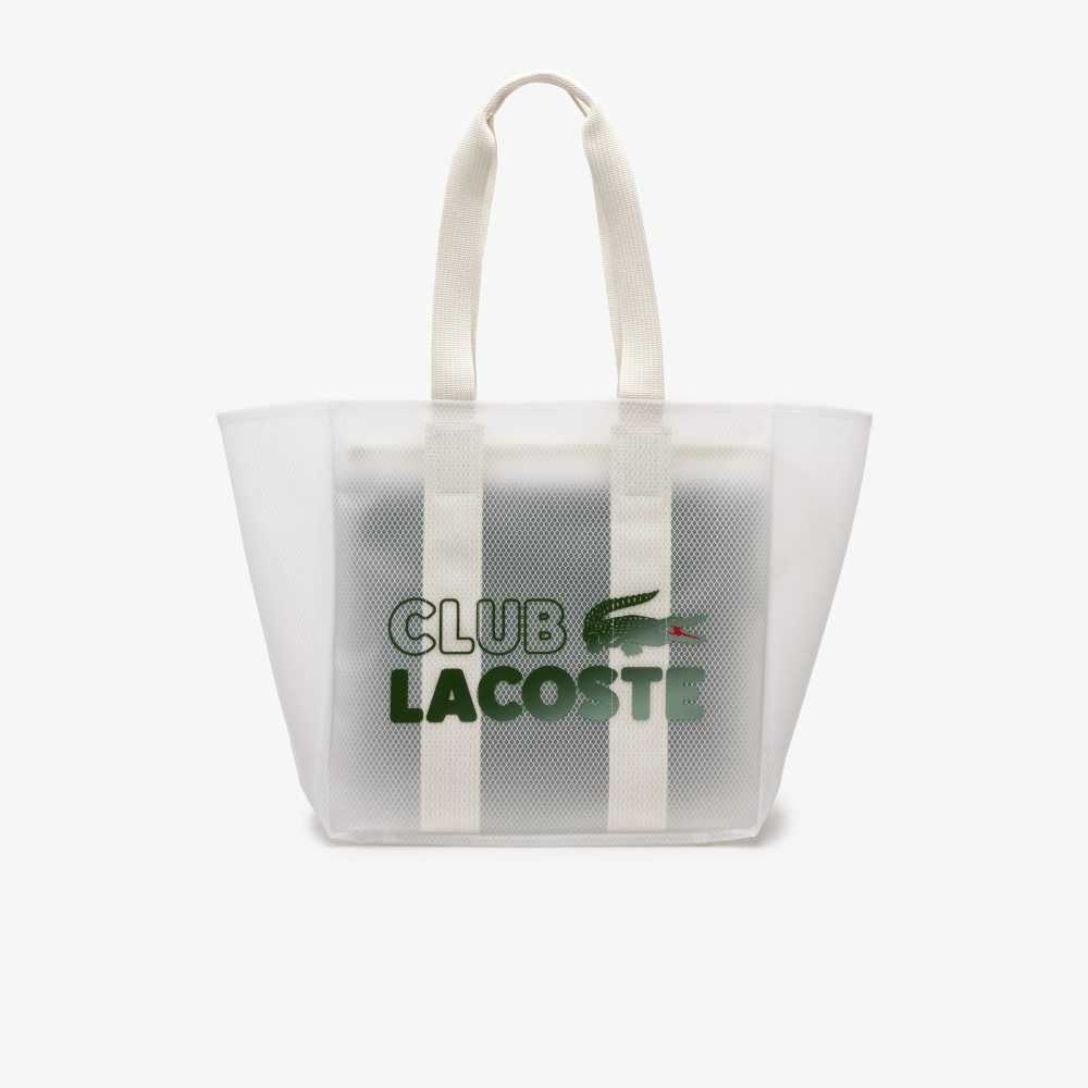 Transparent Blc Estragon Lacoste Transparent Tote | IOFRPY-642