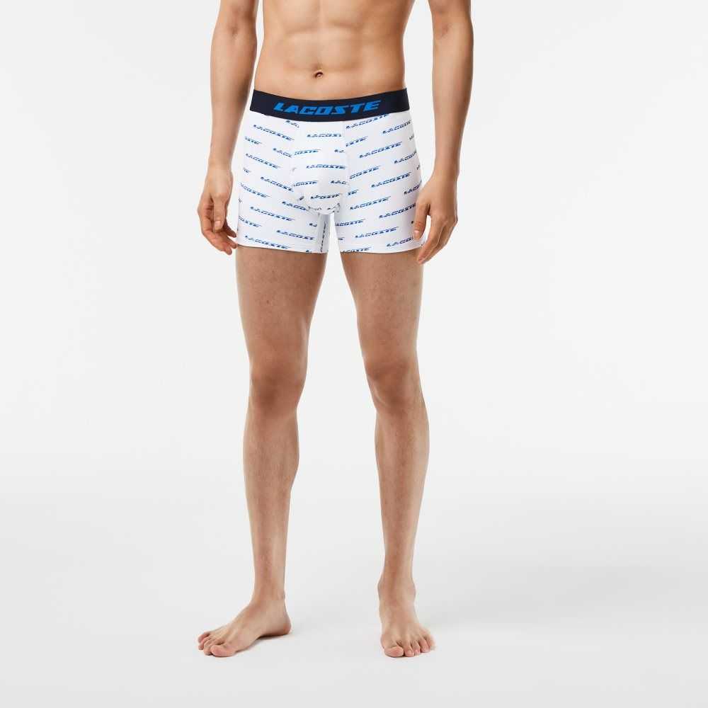 U6i Lacoste 3-Pack Microfiber Print Trunks | ANOSJW-514