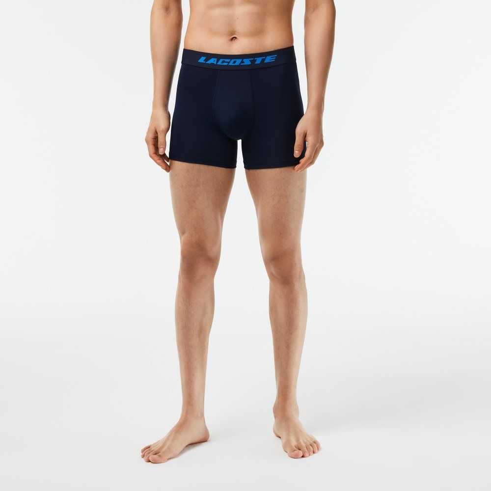 U6i Lacoste 3-Pack Microfiber Print Trunks | ANOSJW-514