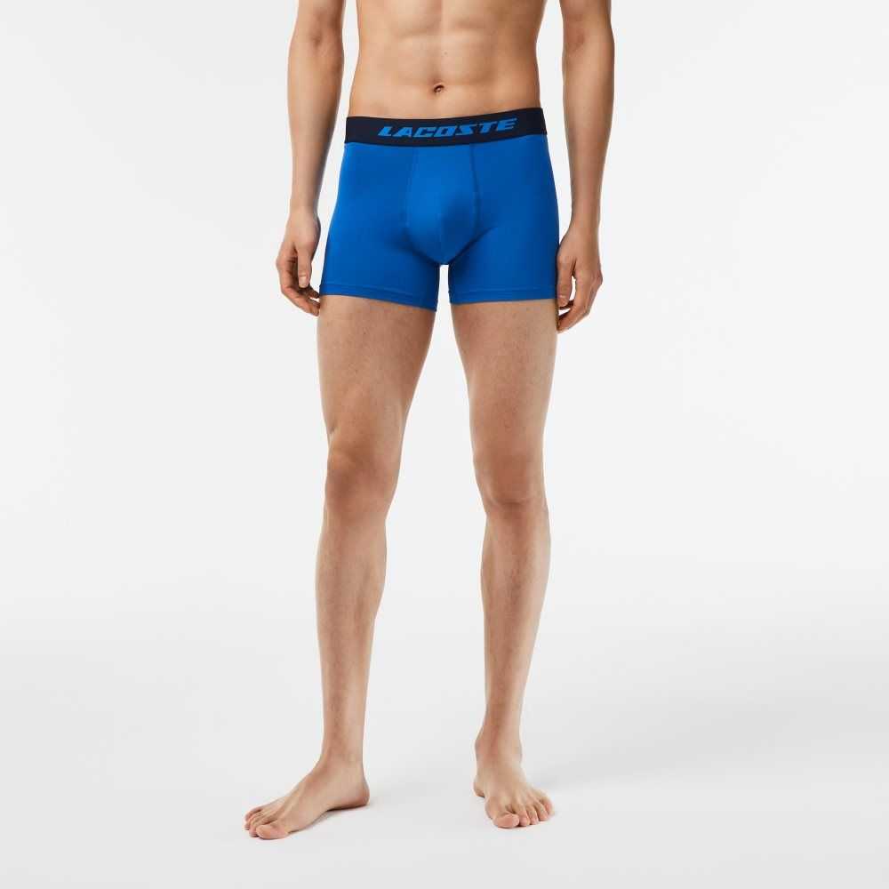 U6i Lacoste 3-Pack Microfiber Print Trunks | ANOSJW-514